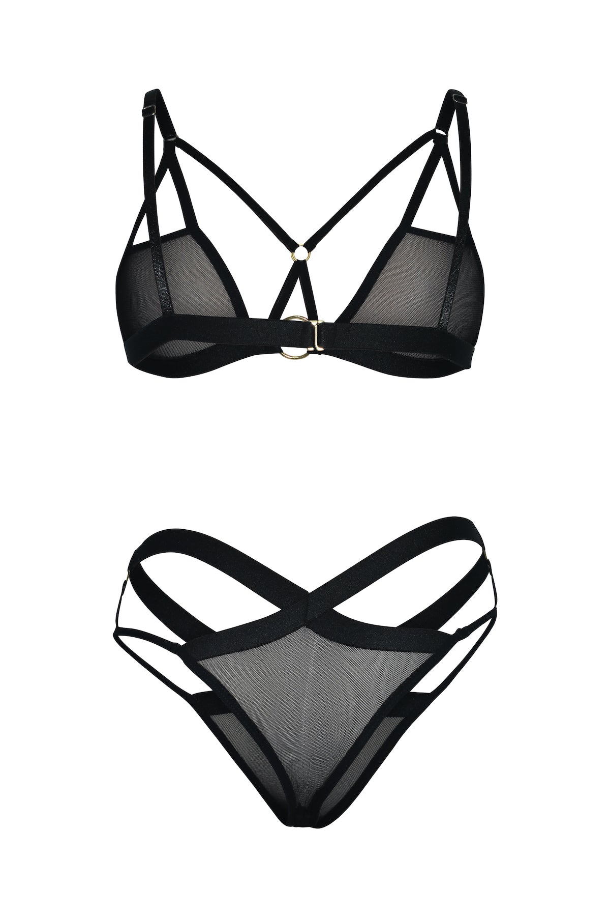 Conjunto Argollas Doradas en Mallatex, Elegancia sin Límites