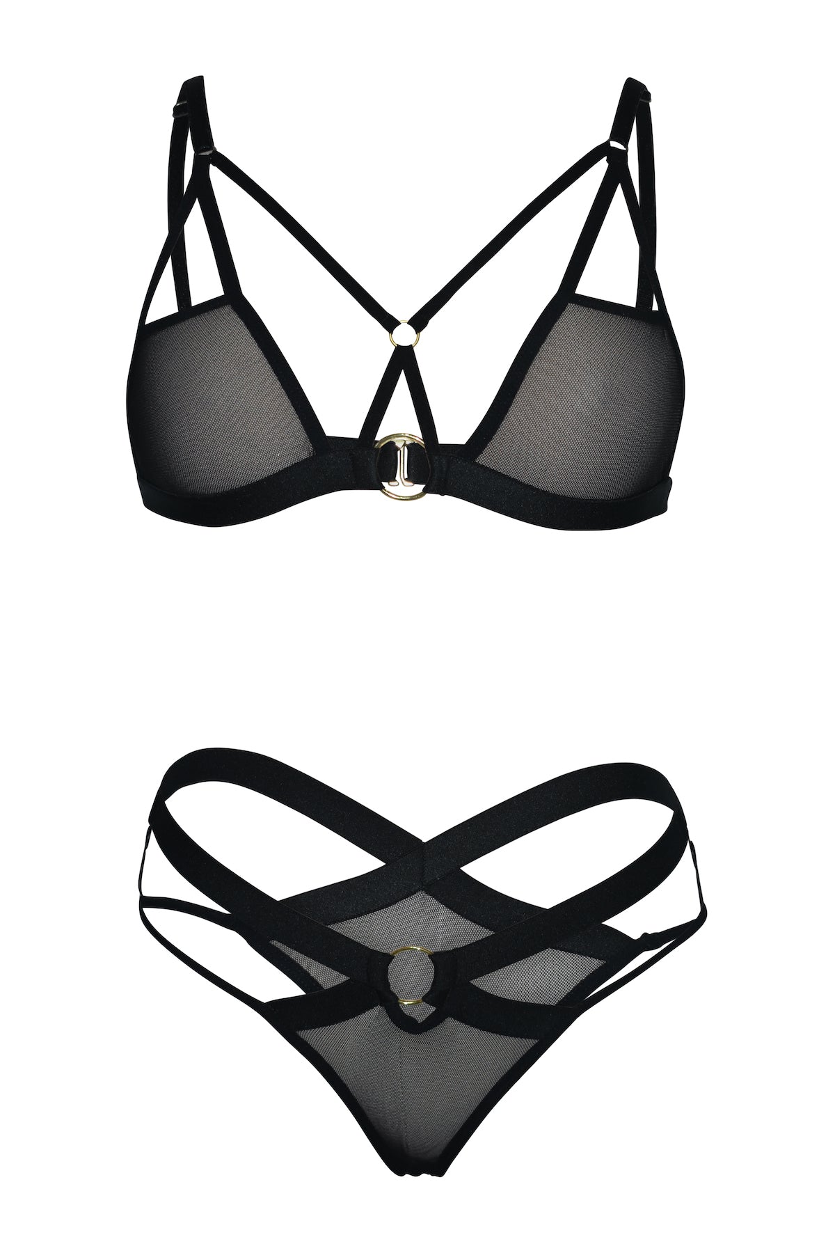 Conjunto Argollas Doradas en Mallatex, Elegancia sin Límites