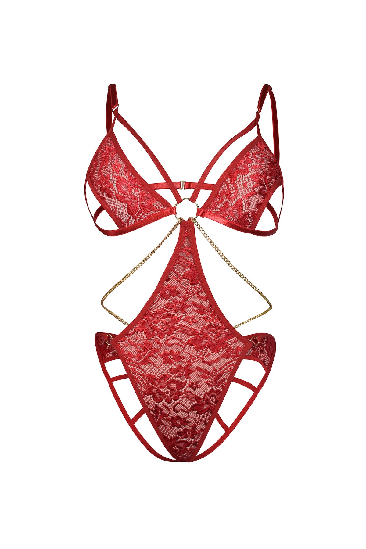 Body Dolce - Elegancia Intrépida - en Blonda con Cadenas Doradas
