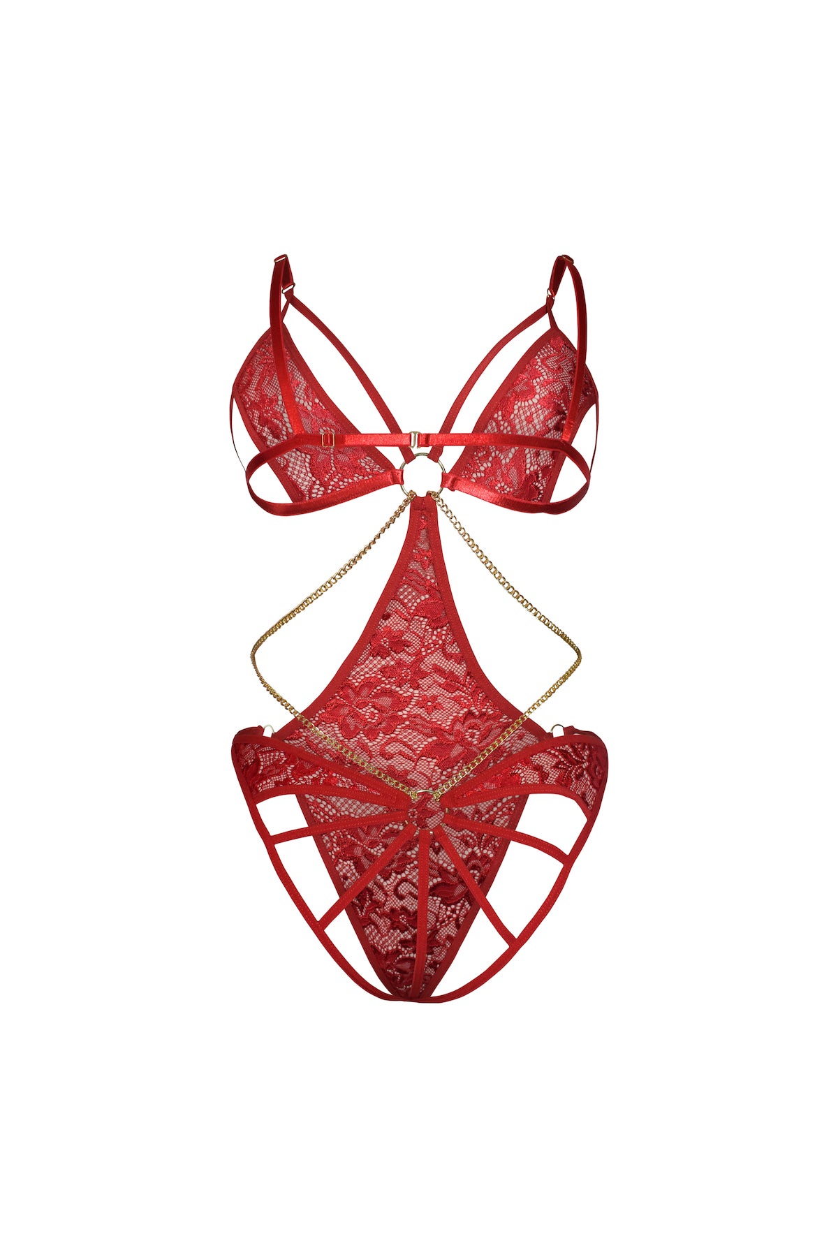 Body Dolce - Elegancia Intrépida - en Blonda con Cadenas Doradas