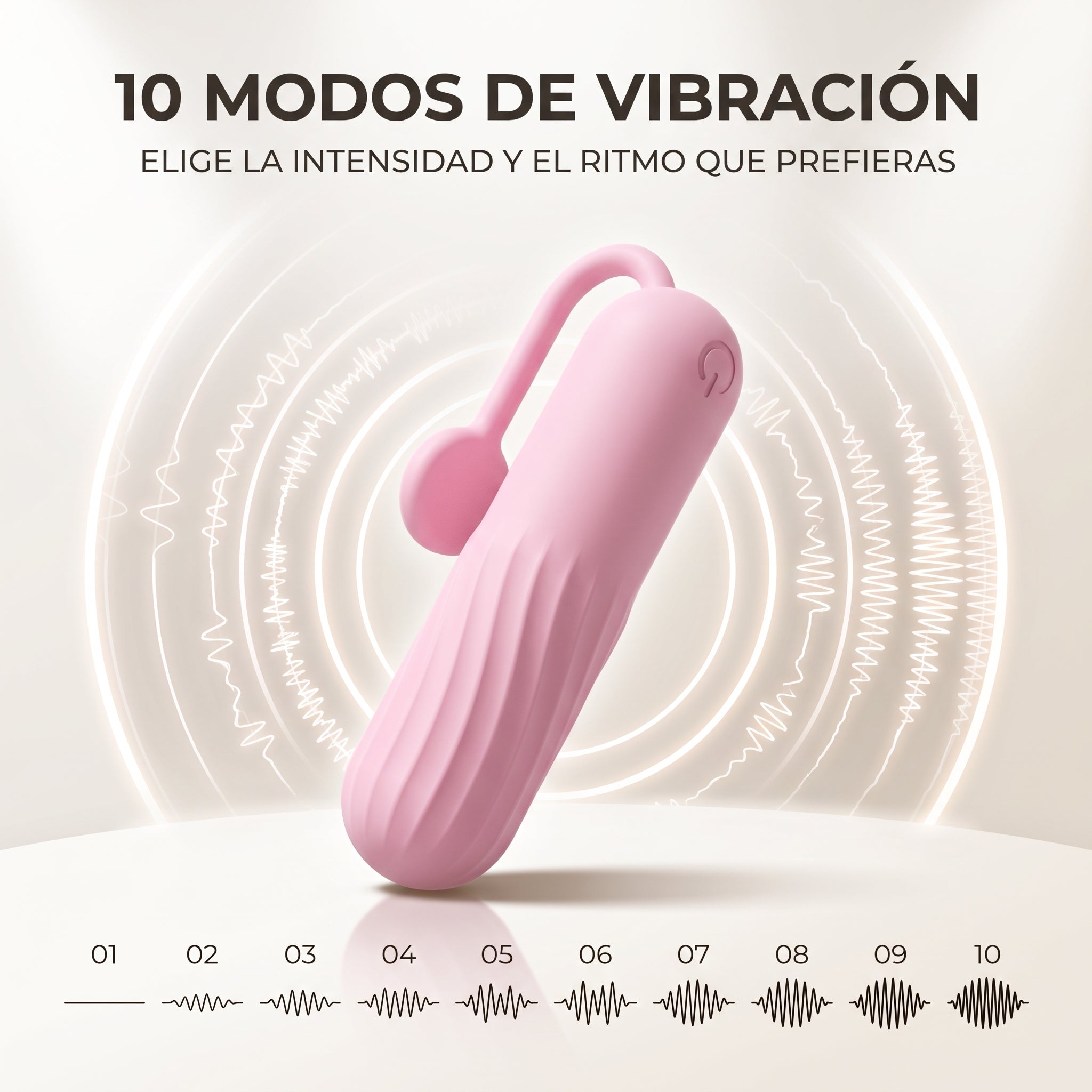 Bala Vibradora YEAIN – Silicona 10 Frecuencias