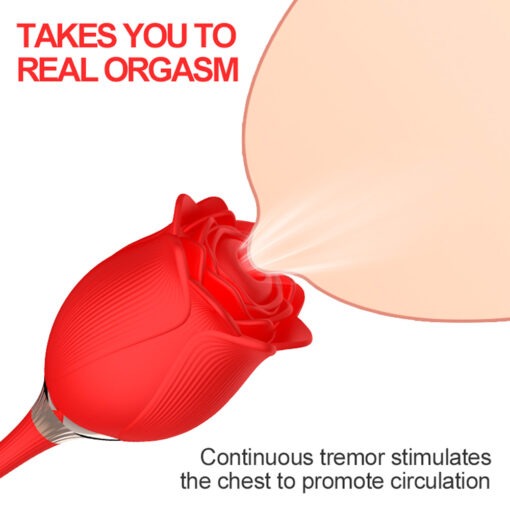 Juguete Rosa Succionadora con consolador para mujer, vibrador de empuje.
